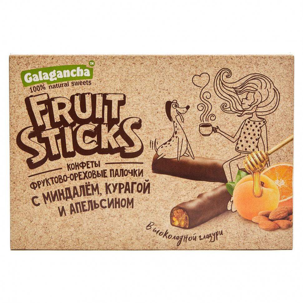  Берестов КРАФТ Fruit Stiсks с курагой и миндалем, 175г   в Домодедово