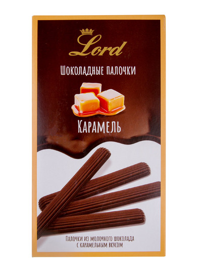№1 TM LORD Палочки из молочного шоколада с карамельным вкусом, 80 гр в Домодедово
